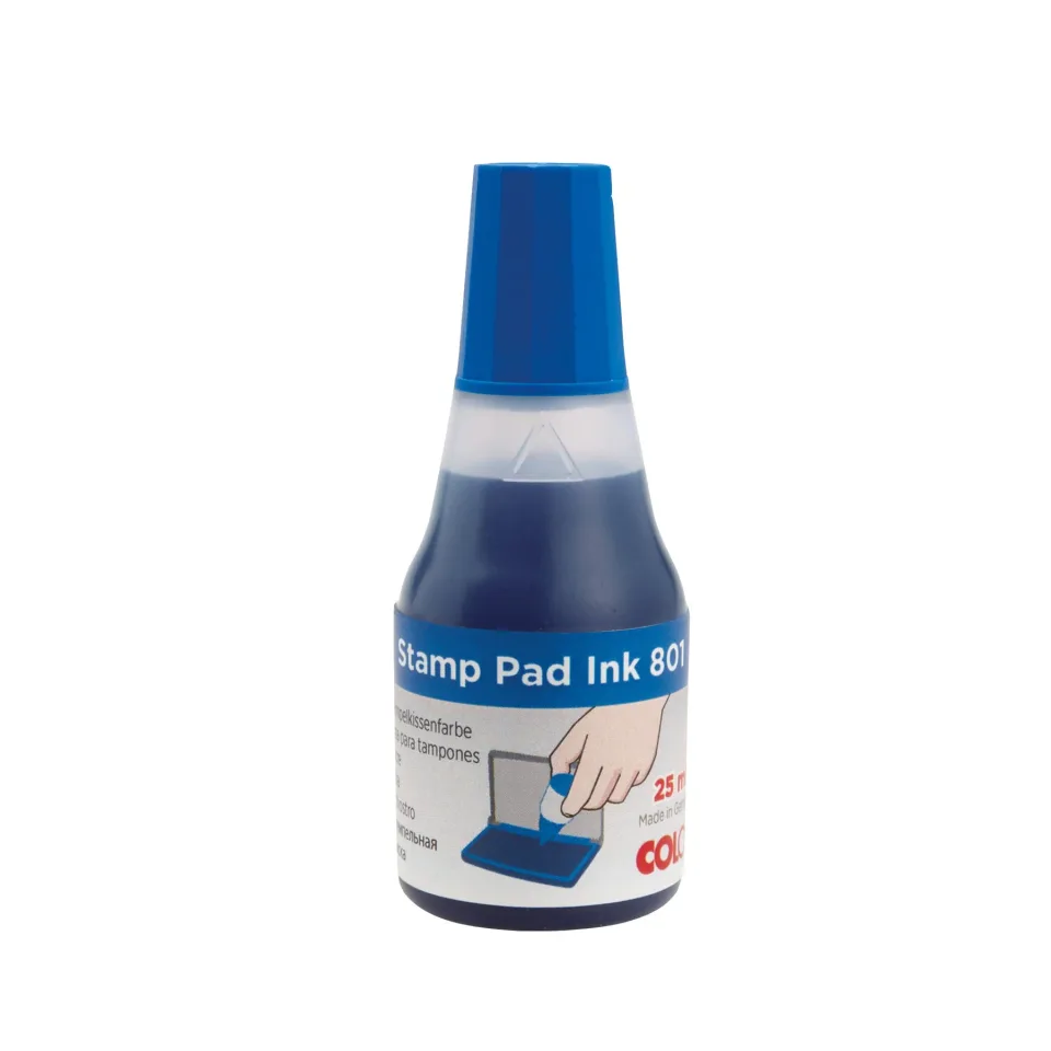 Cerneală Colop pentru tampon, 25 ml, albastru