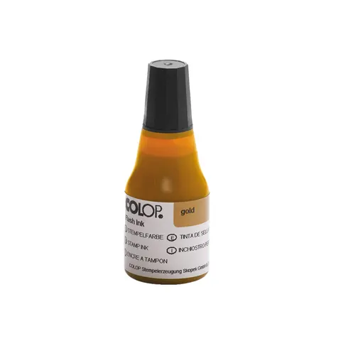 Cerneală pentru tampon Colop EOS, 25 ml, auriu
