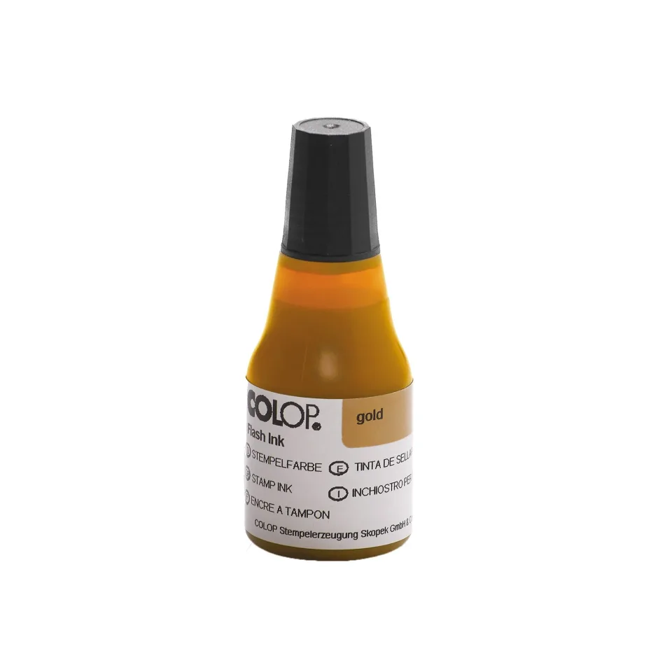 Cerneală pentru tampon Colop EOS, 25 ml, auriu