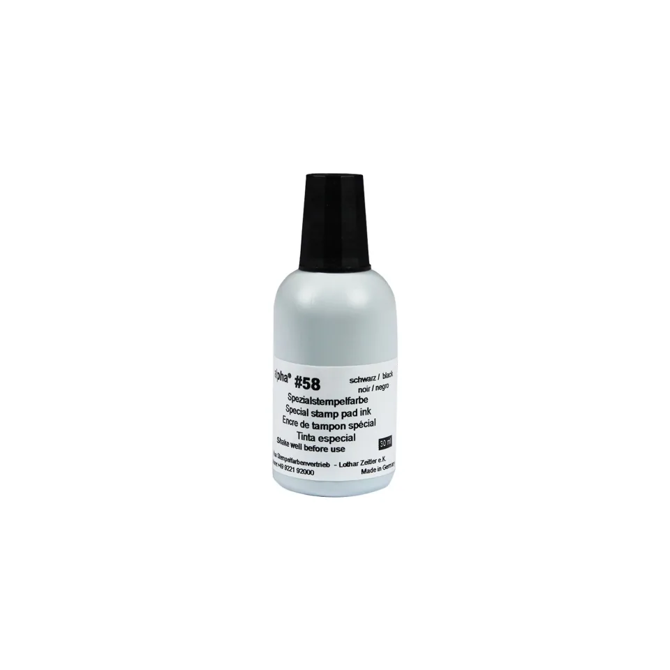 Colop Tuș Alpha 58, 30 ml, cu uscare rapidă, negru