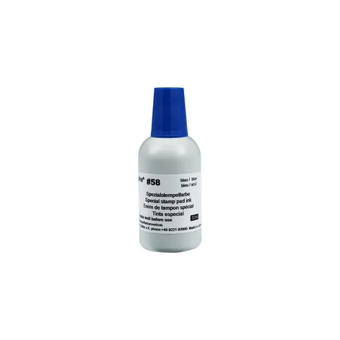 Cerneală Colop pentru tampon Alpha 58, 30 ml, uscare rapidă, albastru