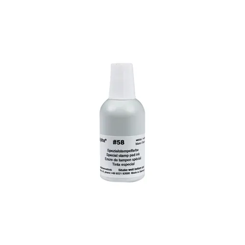 Cerneală Colop pentru tampon Alpha 58, 30 ml, uscare rapidă, albă