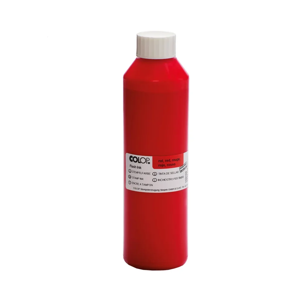Cerneală Colop pentru tampon EOS, 250 ml, roșu