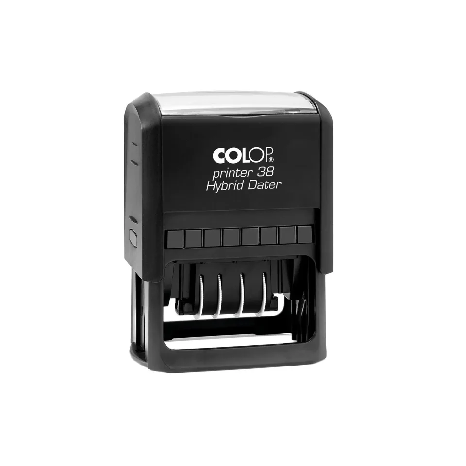 Colop Ștampilă cu dată EOS 38/03, hibrid, dreptunghiulară, 25 x 47 mm