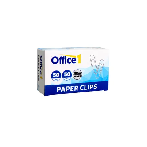 Office 1 Clipsuri pentru hârtie, 50 mm, 50 buc.