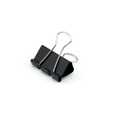 Clame Top Office, 25 mm, negre, 12 bucăți
