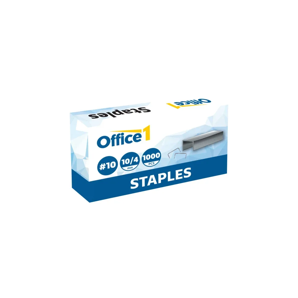 Office 1 Agrafe, mărimea 10/4 mm, 1000 bucăți