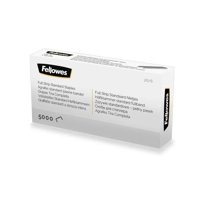 Capse Fellowes, dimensiune 26/6 mm, 5000 bucăți