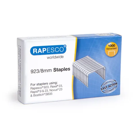 Capse Rapesco, mărimea 23/8 mm, 1 000 buc.