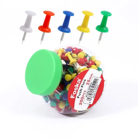 Foska Pioneze, 25 mm, 200 buc., asortate, în borcan
