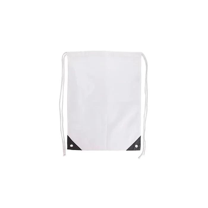 BESTSUB Sac cu șnur, alb, personalizabil