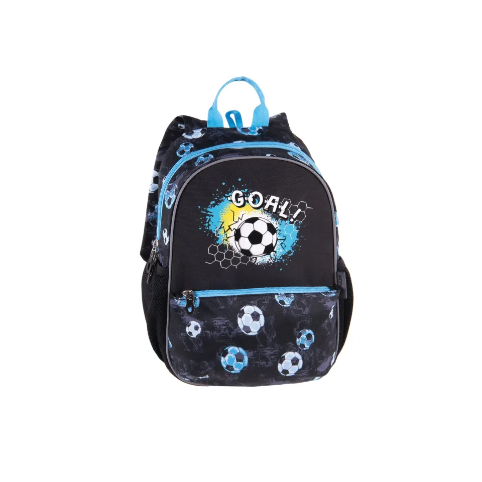 Rucsac Pulse Junior Black Goal, negru-albastru