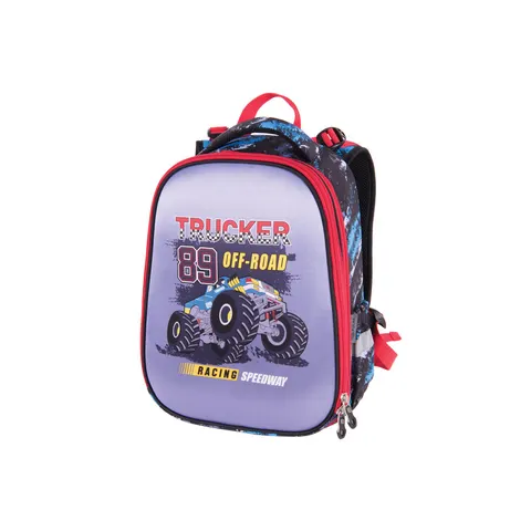Rucsac Pulse Anatomic Cube – Off Road, albastru-roșu