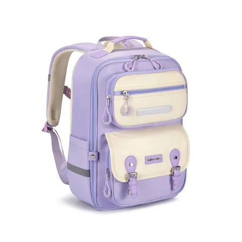 Rucsac școlar Kingsons Safeback Junior, mov