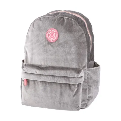 Rucsac Play Pop Fashion, piele întoarsă, gri