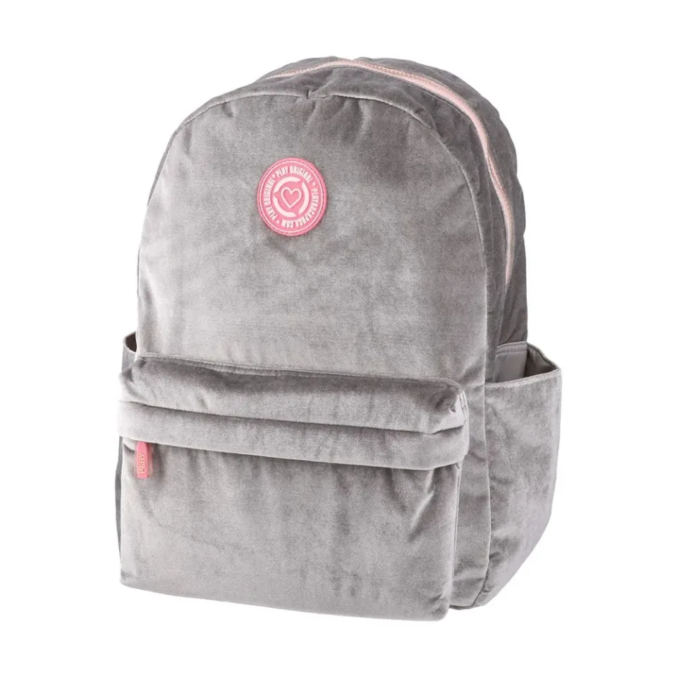 Rucsac Play Pop Fashion, piele întoarsă, gri