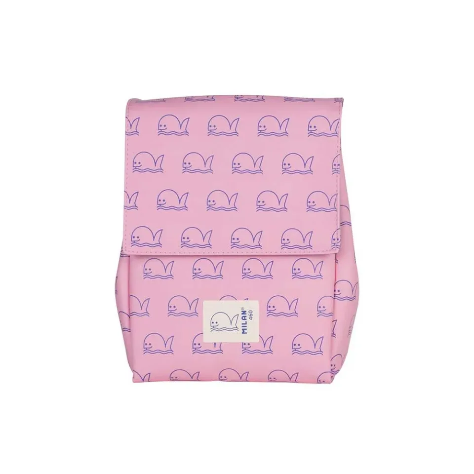 Geantă de prânz Milan 460, cu 2 cutii, 3.5 L, roz deschis