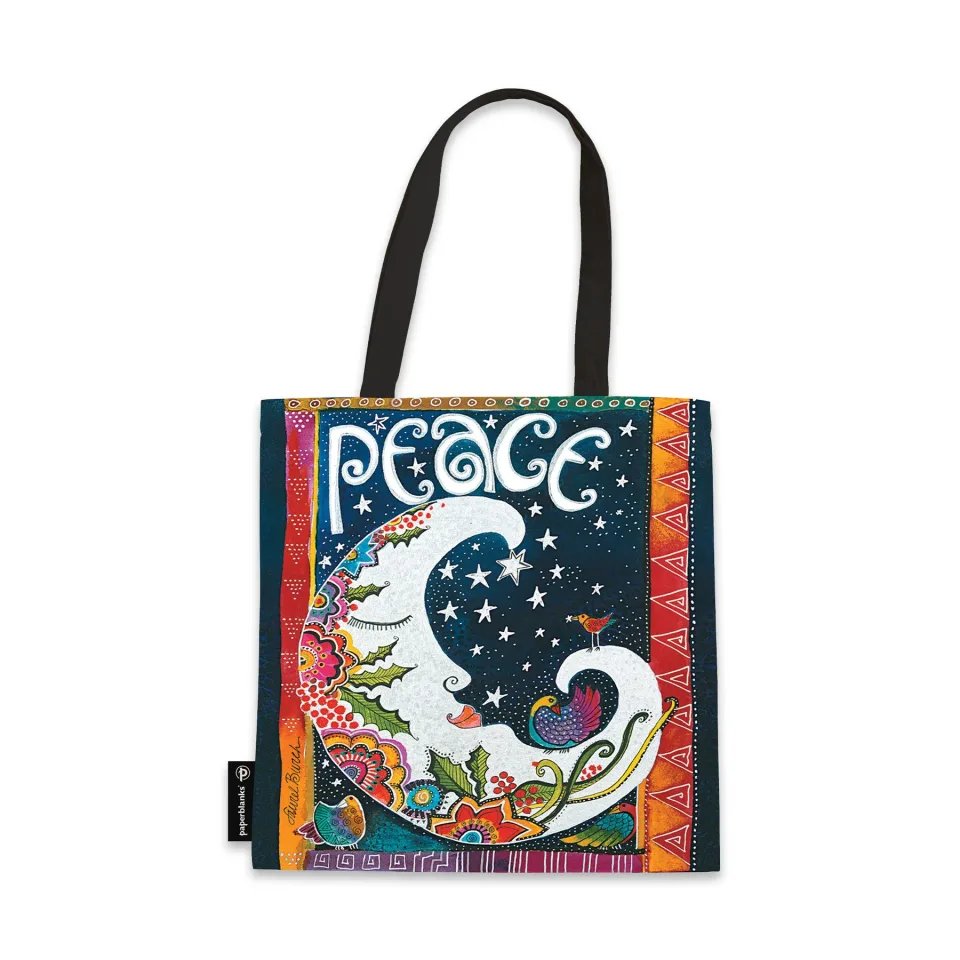 Paperblanks Geantă tote Peace, textil, 380 × 380 mm