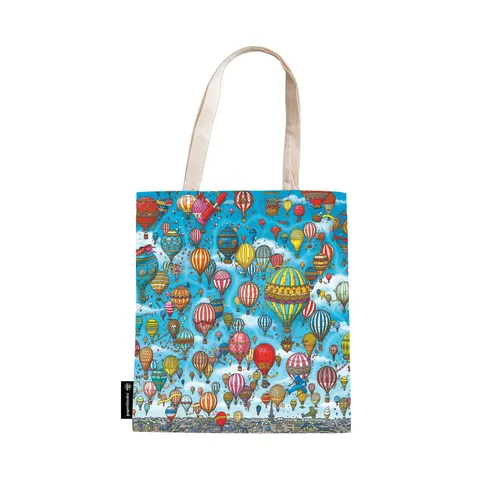 Paperblanks Geantă Tote Balloon Festival/Sunset Ride, textil, 380 x 380 mm