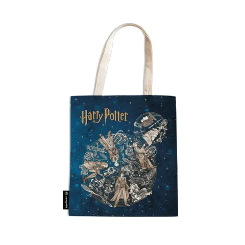 Paperblanks Geantă Legends of Hogwarts, textil, 380 x 380 mm