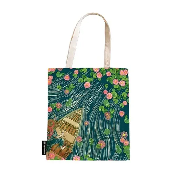 Paperblanks Lotus River Geantă tote, textil, 380 x 380 mm