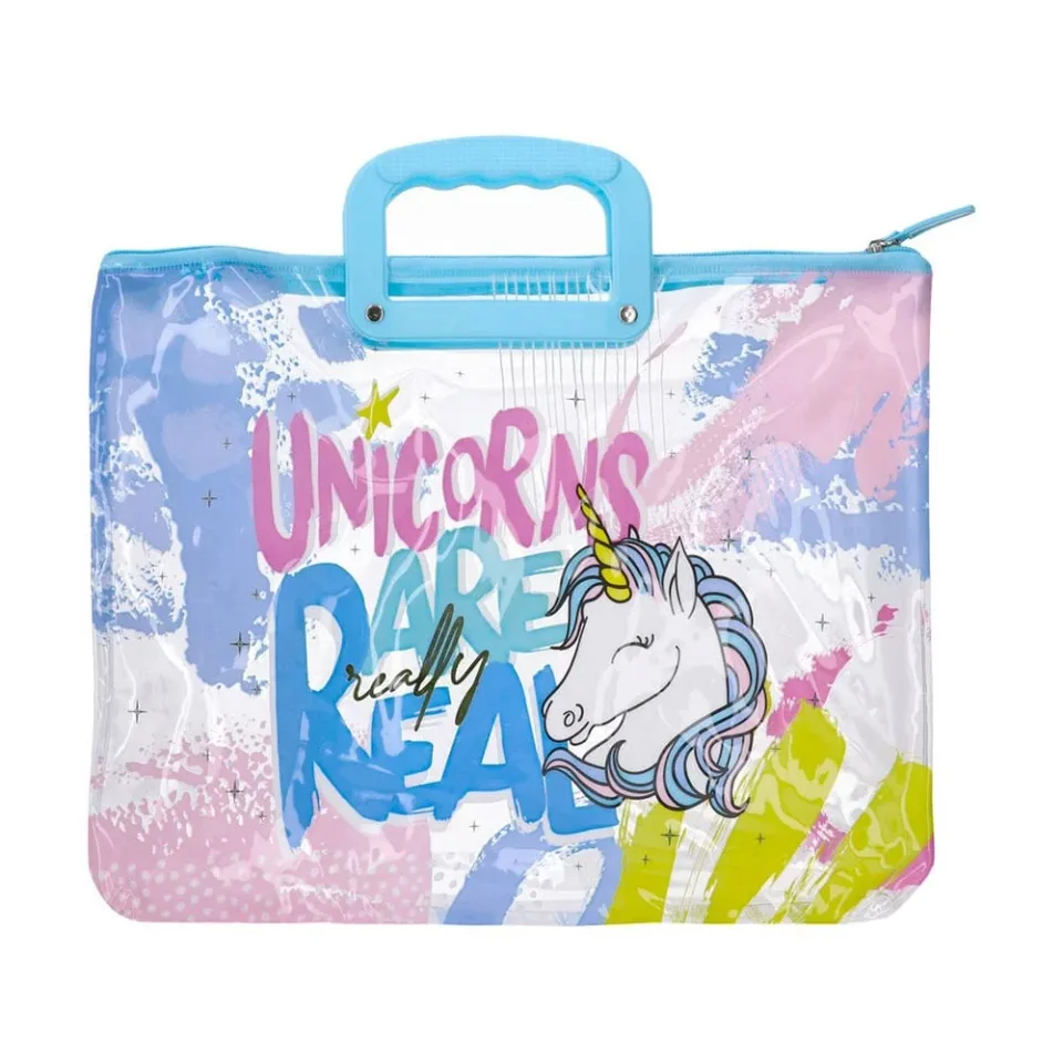 Junior Case geantă fină pentru documente, unicorn, PVC