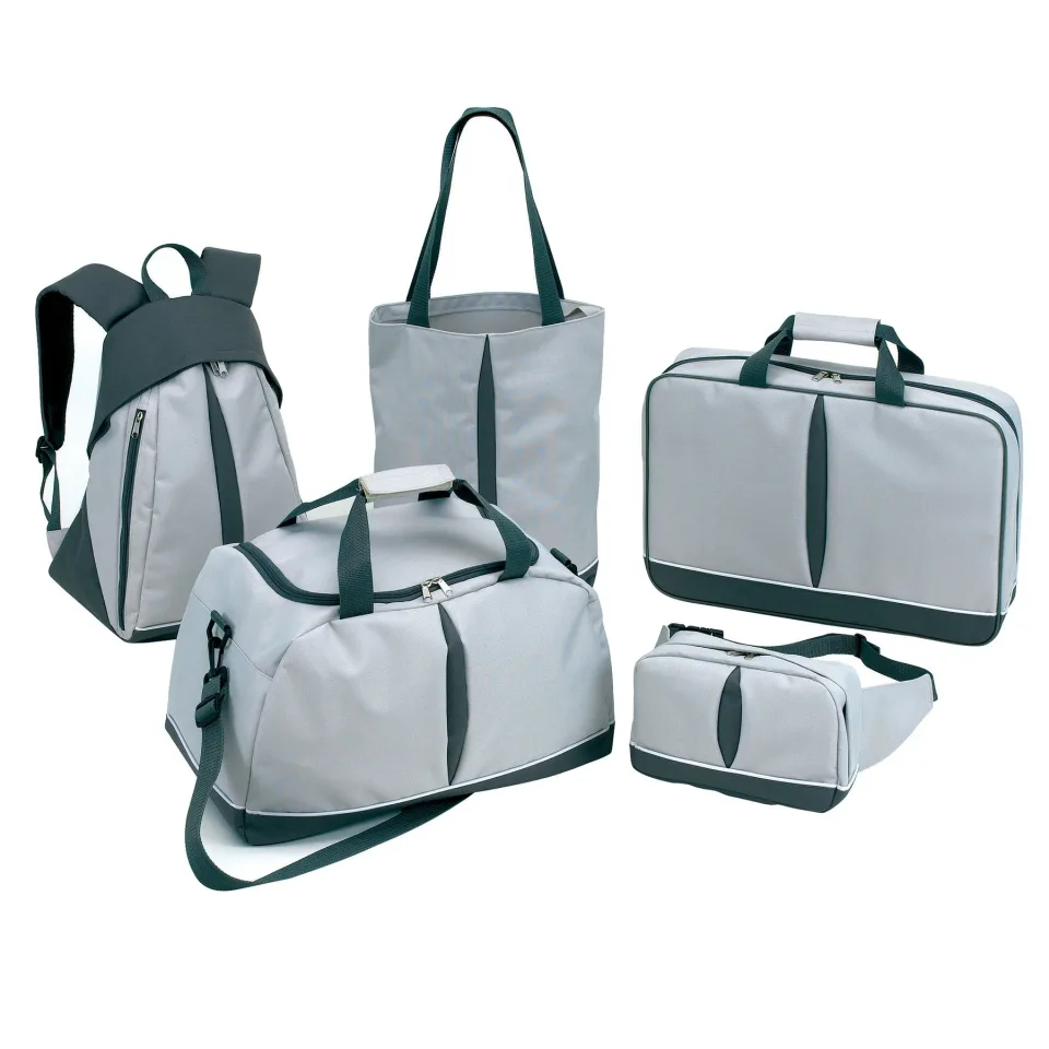 Set de călătorie TOPS Basic, 5 piese, gri