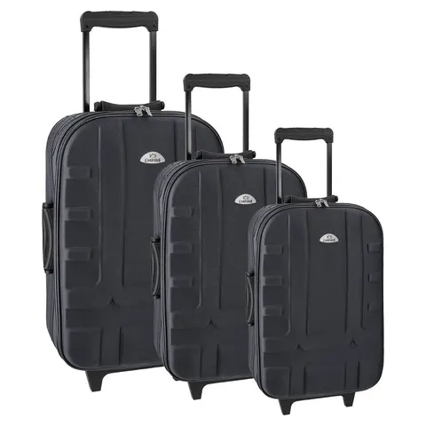 Empire Havana Set de valize, moale, negru, 3 buc.