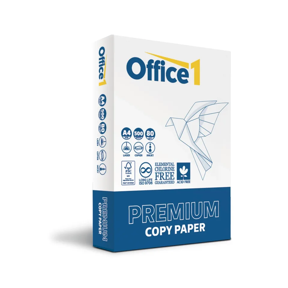 Office 1 Copy hârtie pentru copiator Premium, A4, 80 g/m?, 500 foi