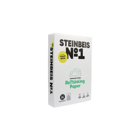 Steinbeis Hârtie de copiator N1, CIE 55, 100% reciclată, A4, 80 g/m², 500 file