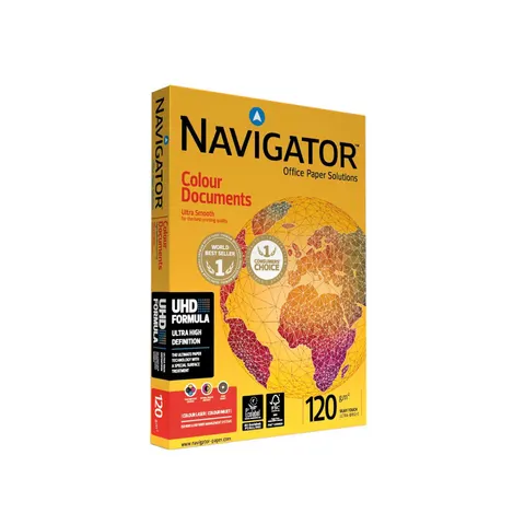 Hârtie Navigator Copy pentru documente color, A4, 120 g/m?, 250 foi
