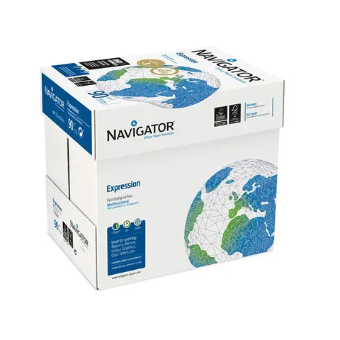Hârtie de copiat Navigator Copy Paper Expression, A4, 90 g/m2, 500 coli, 5 pachete