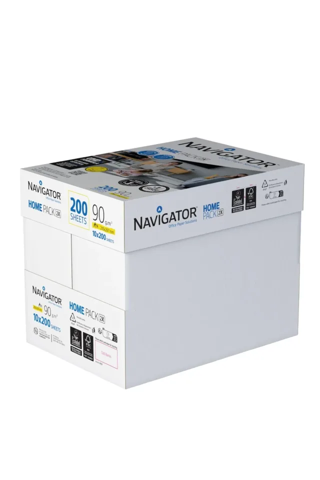 Navigator Copy Paper Expression Home Pack, A4, 90 g/m2, 200 coli, 10 pachete