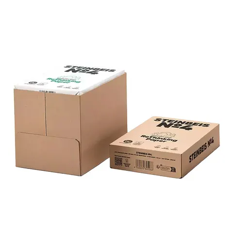 Steinbeis Hârtie de copiator N4, CIE 135, 100% reciclată, A4, 80 g/m², 500 file, 5 pachete
