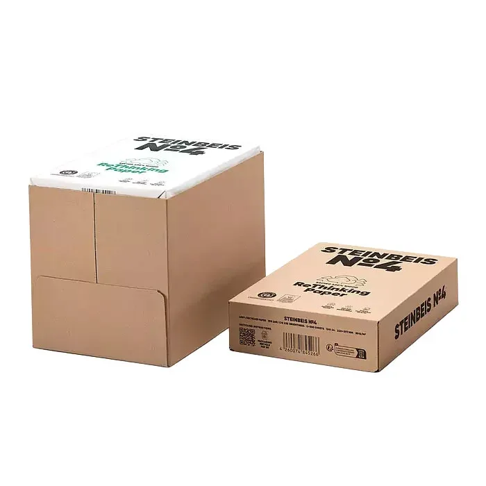 Steinbeis Hârtie de copiator N4, CIE 135, 100% reciclată, A4, 80 g/m², 500 file, 5 pachete
