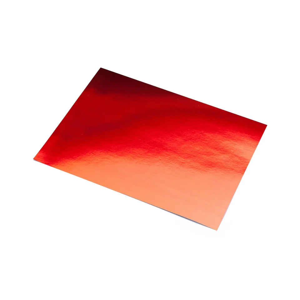 Fabriano Folie Aluminiu, 225 g/m2, 50 x 65 cm, roșu