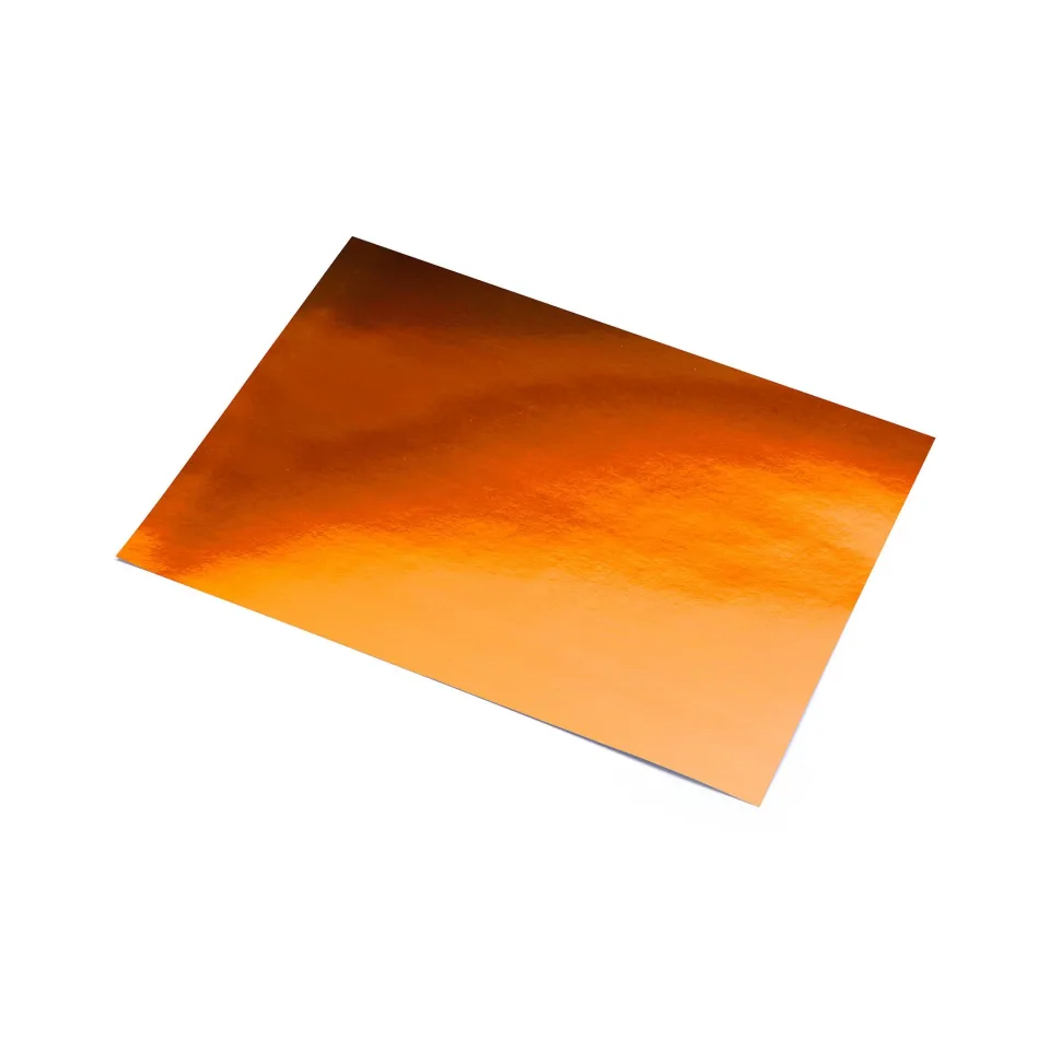 Fabriano Carton cu folie de aluminiu, 225 g/m², 50 x 65 cm, cupru