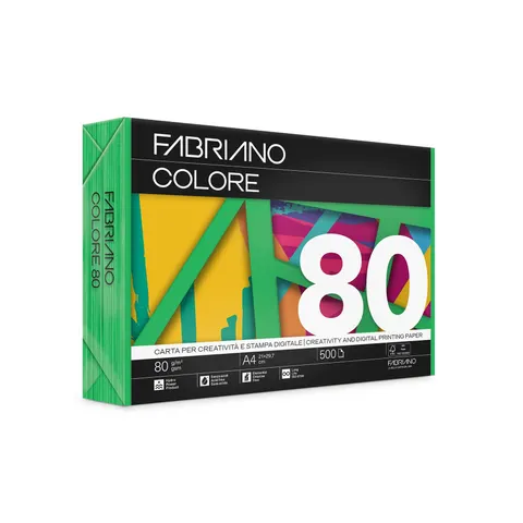 Hârtie pentru copiator Fabriano Colore, A4, 80 g/m², verde, 500 coli