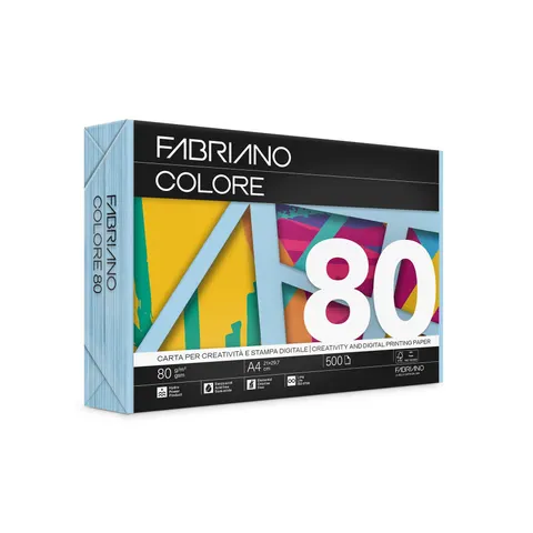 Fabriano Hârtie de copiator Colore, A4, 80 g/m², albastru cer, 500 file