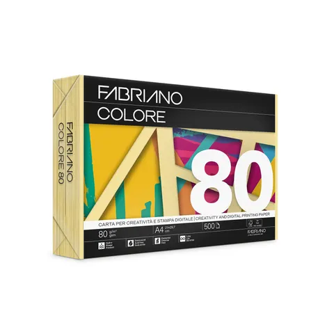Fabriano Hârtie de copiator Colore, A4, 80 g/m², banană, 500 file