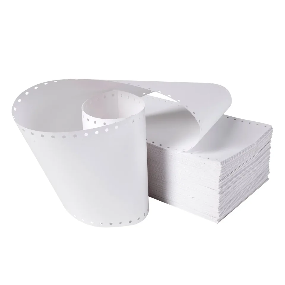 Hârtie continuă pentru imprimantă, 150 mm, 11", 1 strat, alb