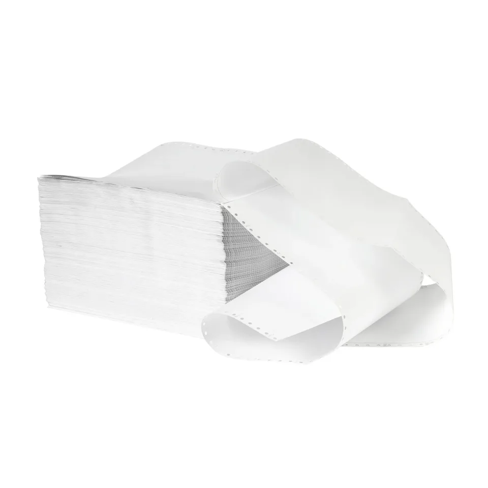 Hârtie continuă pentru imprimantă, 380 mm, 11'', 2 straturi, albă