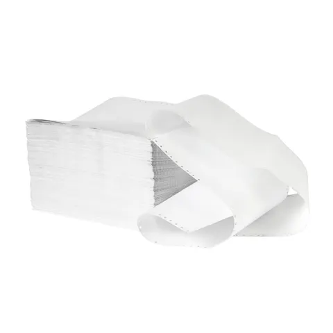 Hârtie continuă pentru imprimantă, 240 mm, 12'', 2 straturi, albă