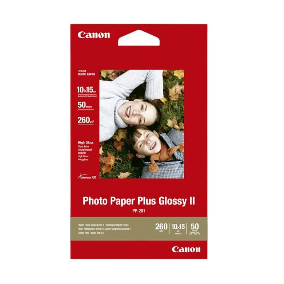 Hârtie foto Plus Glossy PP-201, 260 g/m2, 10 x 15 cm, 50 coli