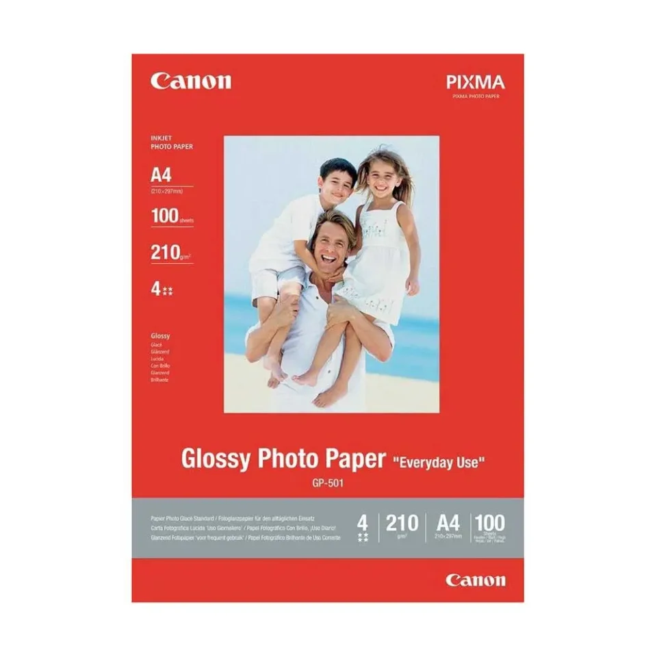 Hârtie Foto Glossy GP-501, 210 g/m², A4, 100 coli