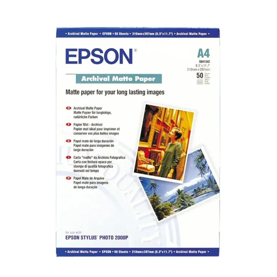 Epson Photo Paper Archival Paper S041342, A4, 192 g/m2, 50 coli