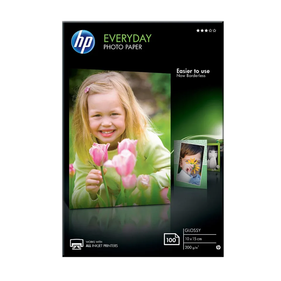Fotohârtie HP CR757A, 10 x 15 cm, 200 g/m2, lucioasă, 100 foi