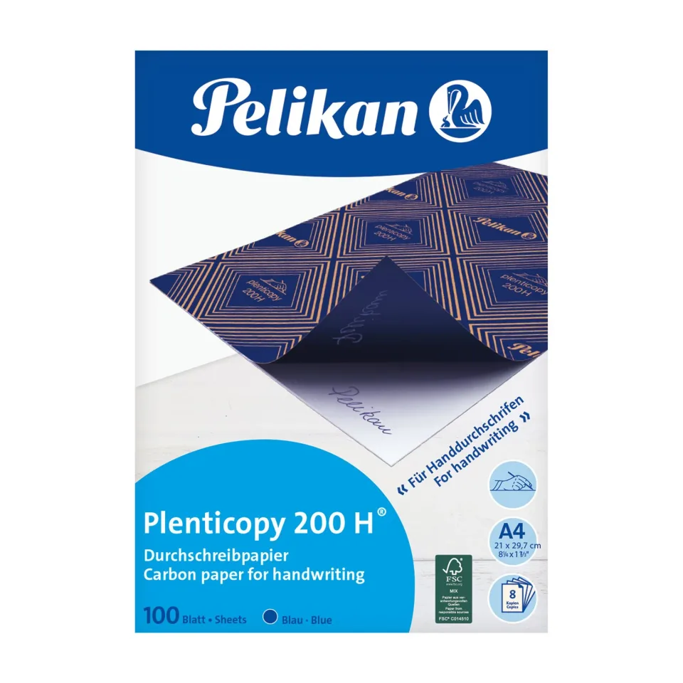 Hârtie carbon Pelikan pentru scris de mână, A4, 100 coli