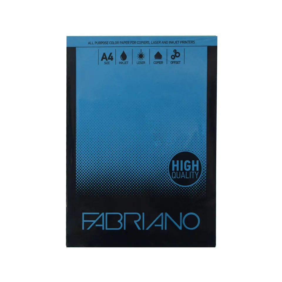 Hârtie pentru copiator Fabriano Copy Tinta, A4, 80 g/m2, albastru închis, 50 coli