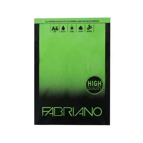 Hârtie de copiator Fabriano Copy Tinta, A4, 80 g/m², verde iarbă, 50 coli